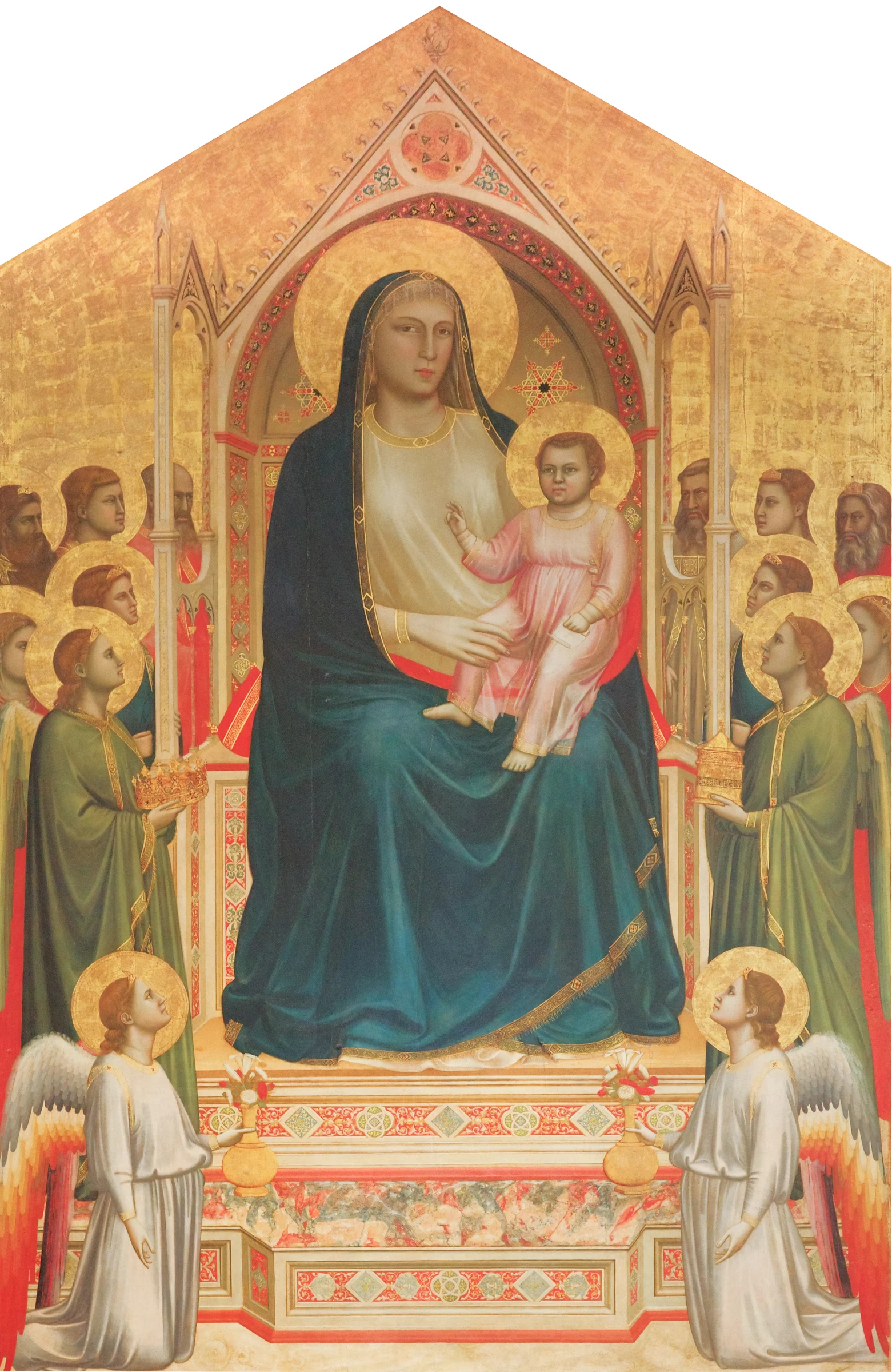 Virgin and Child Enthroned, Surrounded by Angels and Saints (Ognissanti Maestà)