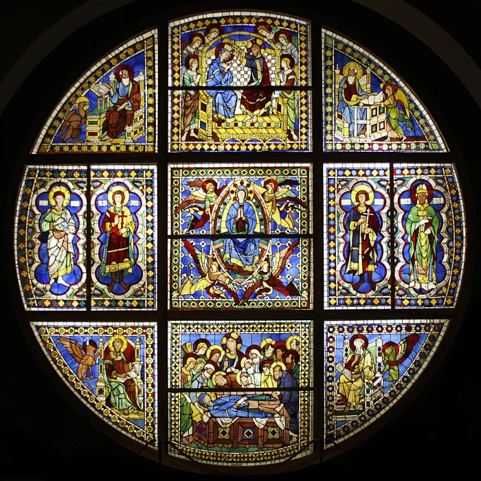 Stained-Glass Rose Window of Siena Cathedral
