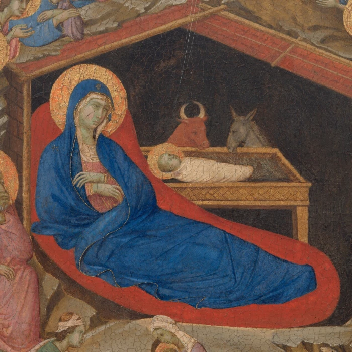 The Nativity with the Prophets Isaiah and Ezekiel