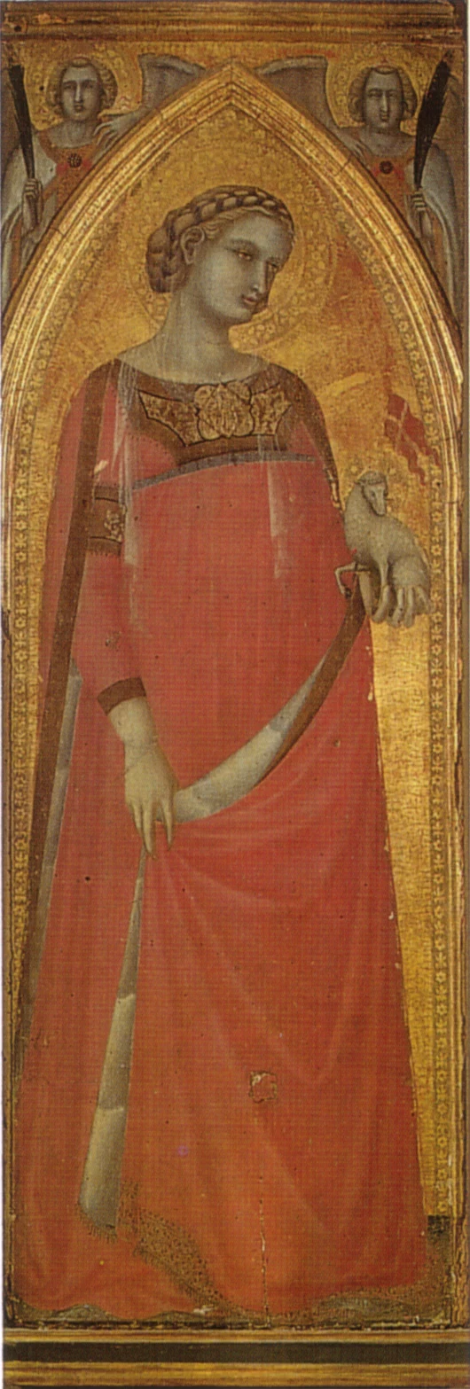 Saint Agnes, from the Carmine Altarpiece