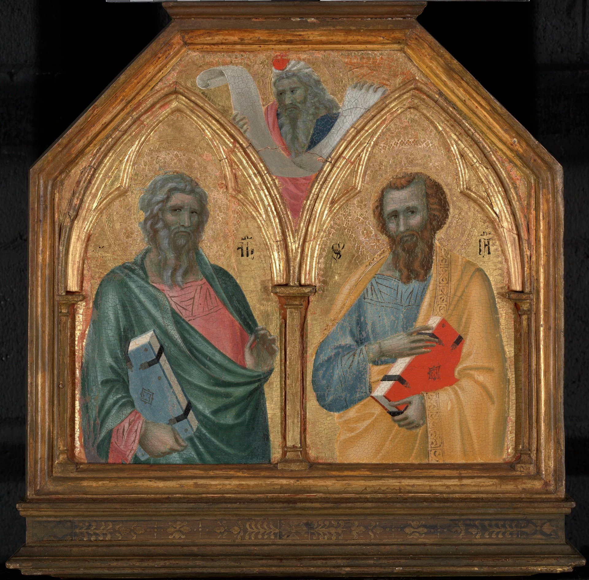 The Apostles Saint Andrew and Saint James the Lesser, with a Prophet