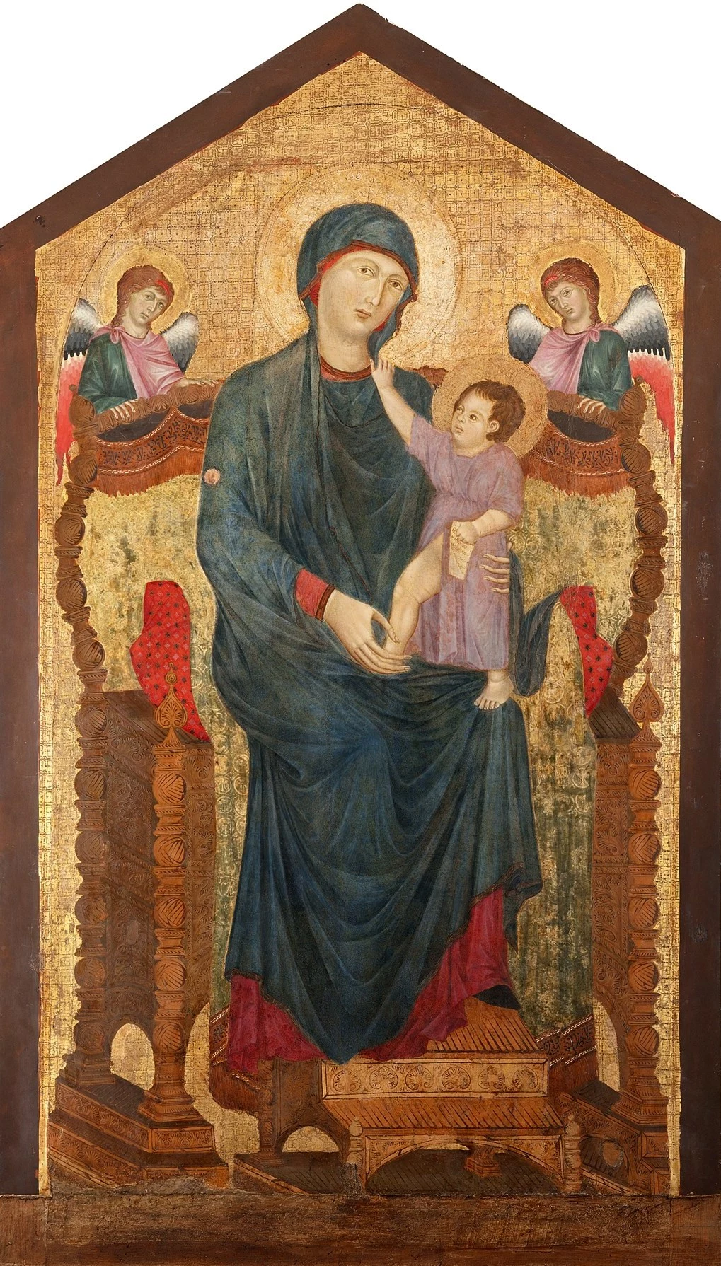 Madonna Enthroned with the Child and Two Angels